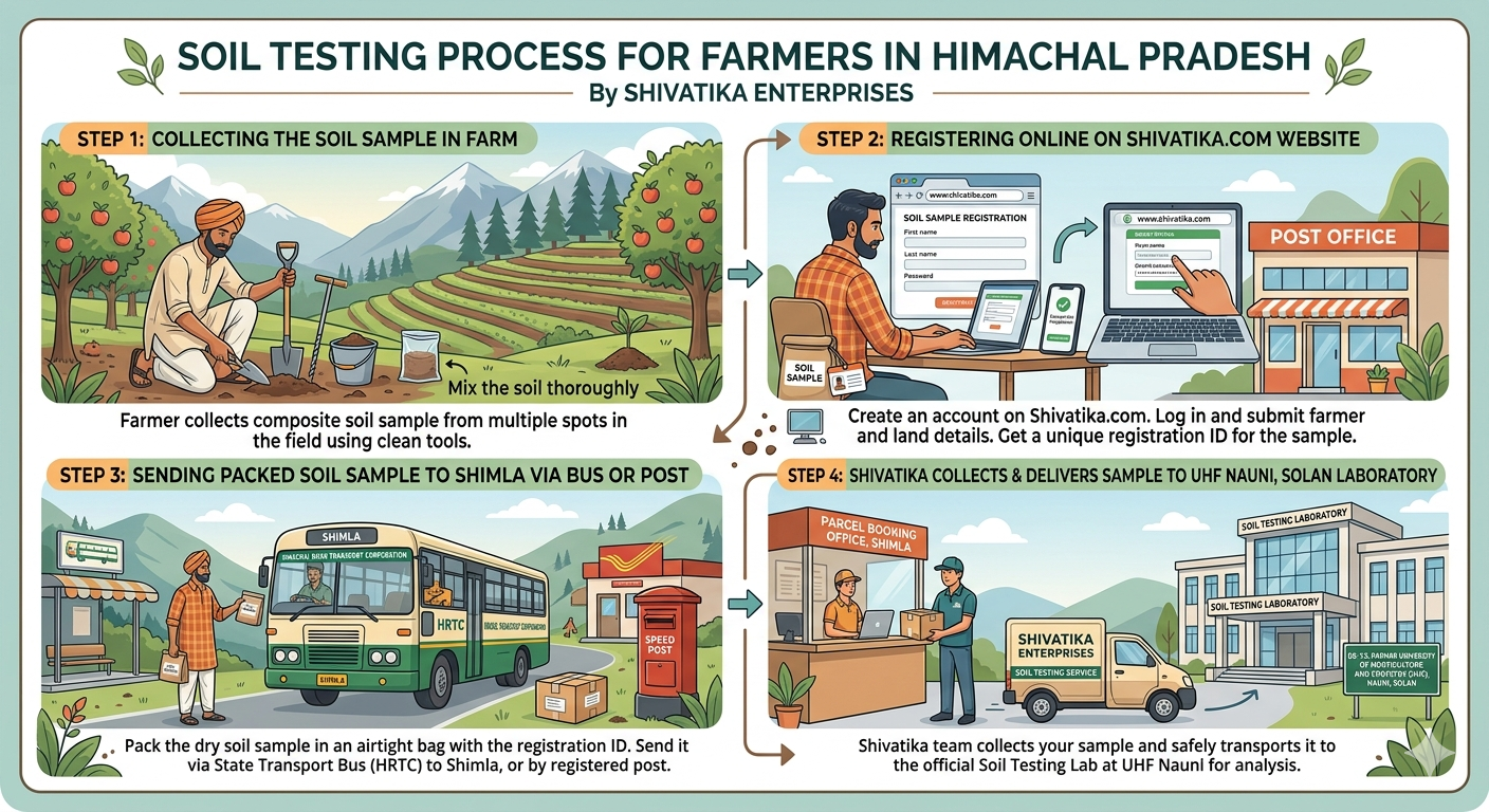 Soil Sample collection process
