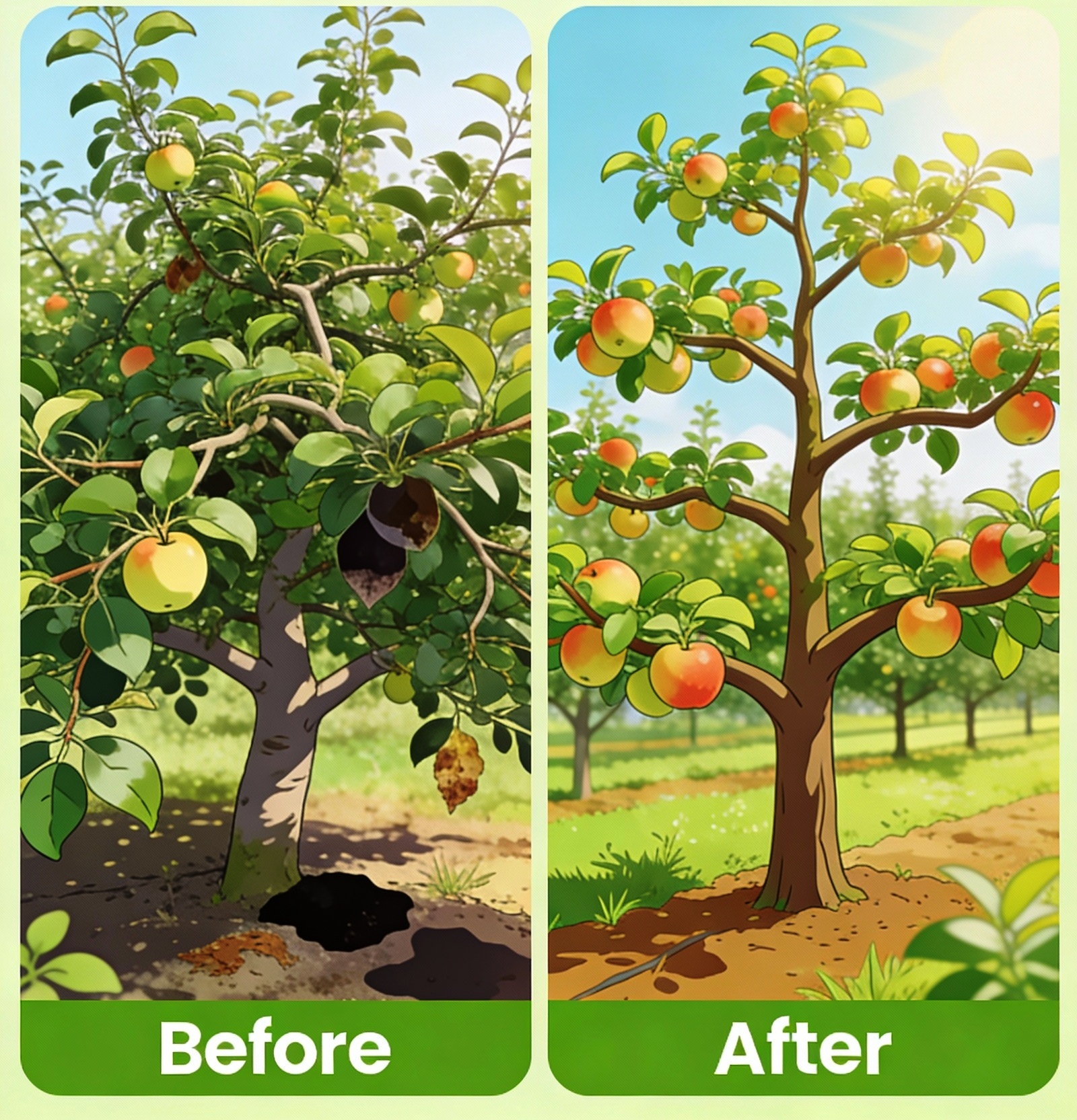 Apple tree training and pruning guide